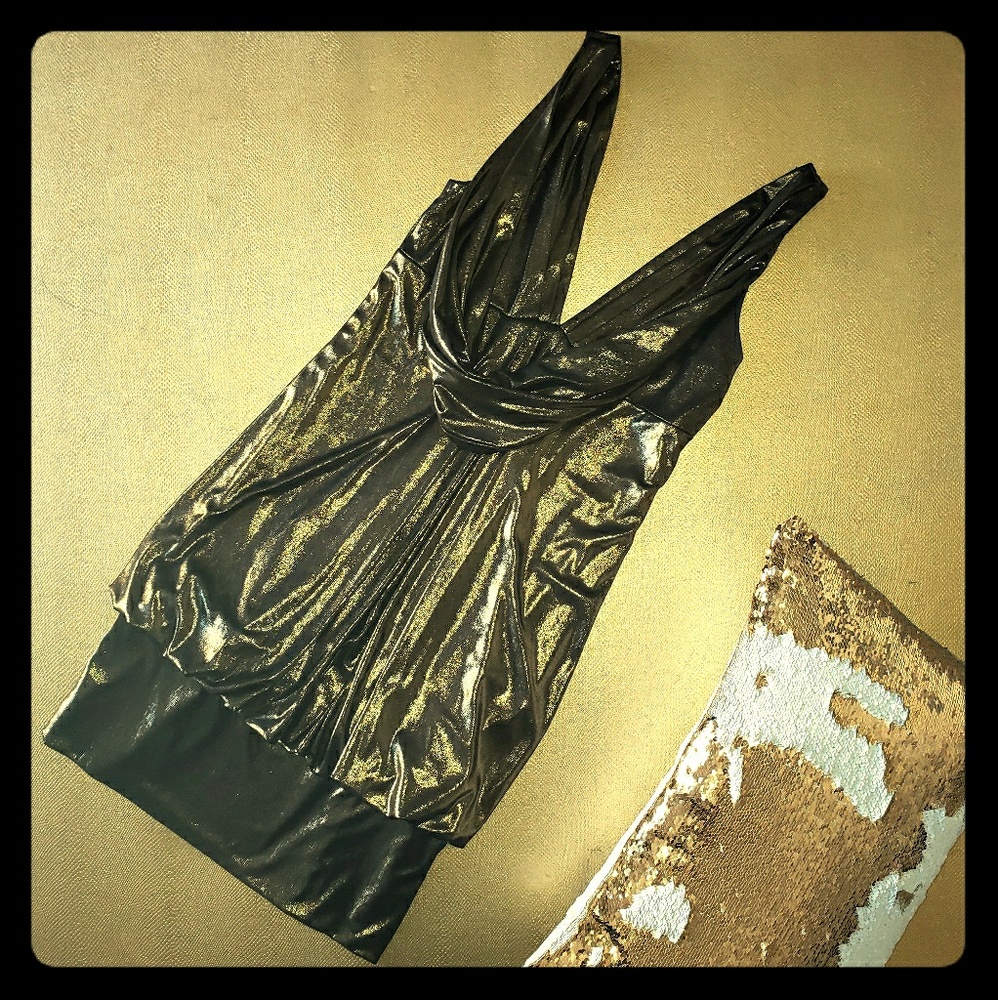 Liquid Gold Cocktail Dress
